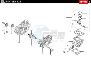 CENTURY-125-E4-GREY drawing CYLINDER - CRANKSHAFT  EURO4