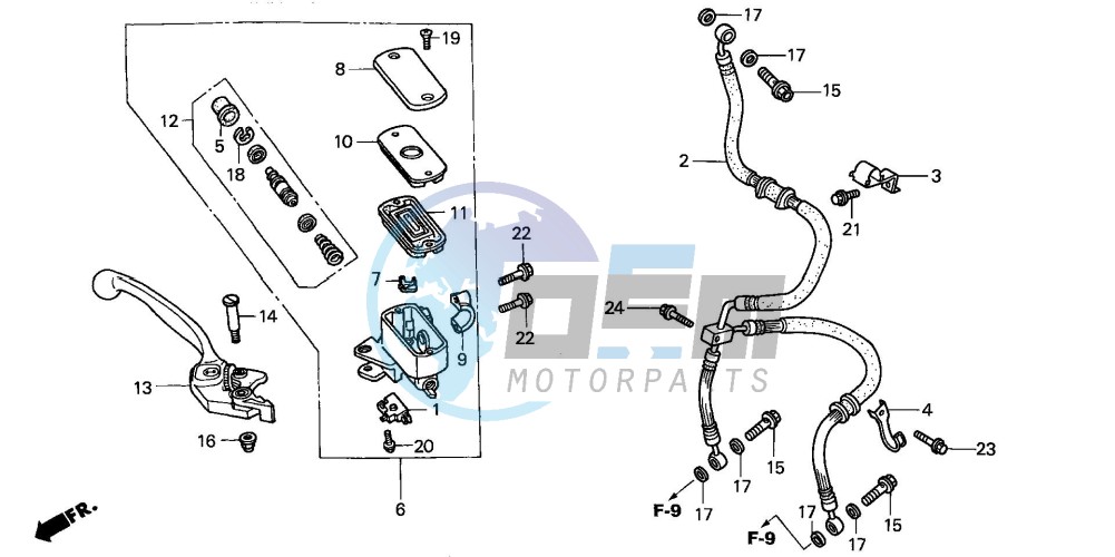 FR. BRAKE MASTER CYLINDER