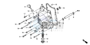 PES150 125 drawing RIGHT CRANKCASE COVER