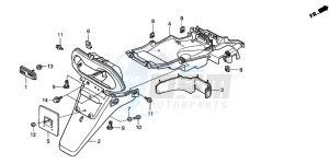 SFX50SMM drawing REAR FENDER