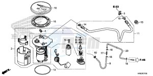 TRX500FA5G TRX500FA Europe Direct - (ED) drawing FUEL PUMP