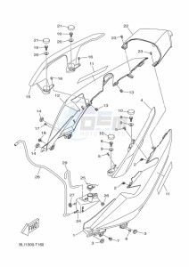 CZD300-A XMAX 300 (BBA4) drawing SIDE COVER