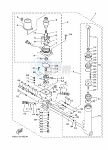 F40FETL drawing POWER-TILT-ASSEMBLY