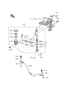 Z800 ZR800CFF UF (UK FA) XX (EU ME A(FRICA) drawing Rear Master Cylinder