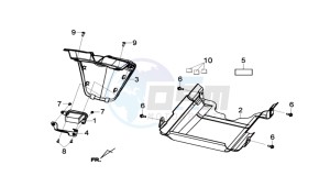 JOYMAX 125 I ABS drawing UNDERTAIL / COOLER COWLING