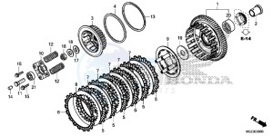 CBR500RE CBR500R UK - (E) drawing CLUTCH