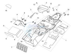 SHIVER 900 E4 ABS (EMEA, LATAM) drawing Saddle compartment