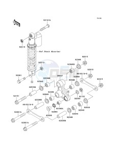 KX 65 A [KX65 MONSTER ENERGY] (A6F - A9FA) A9FA drawing REAR SUSPENSION