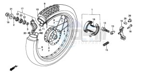 SH50 SH FIFTY drawing REAR WHEEL (SH50P/S)