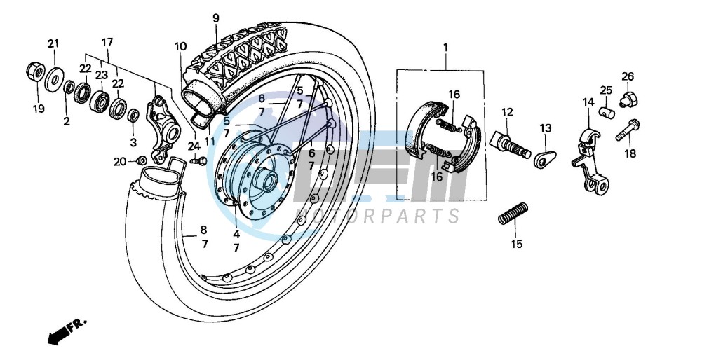 REAR WHEEL (SH50P/S)