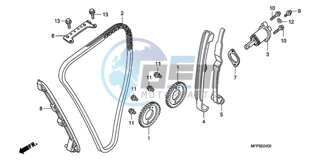 CAM CHAIN/TENSIONER