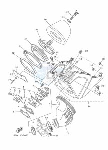 YZ250 (B9U2) drawing INTAKE