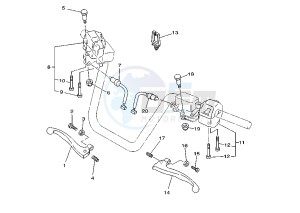 YP MAJESTY 250 drawing HANDLE SWITCH – LEVER