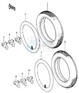 KZ 440 D [LTD BELT] (D1) [LTD BELT] drawing TIRES  -- 80 D1- -