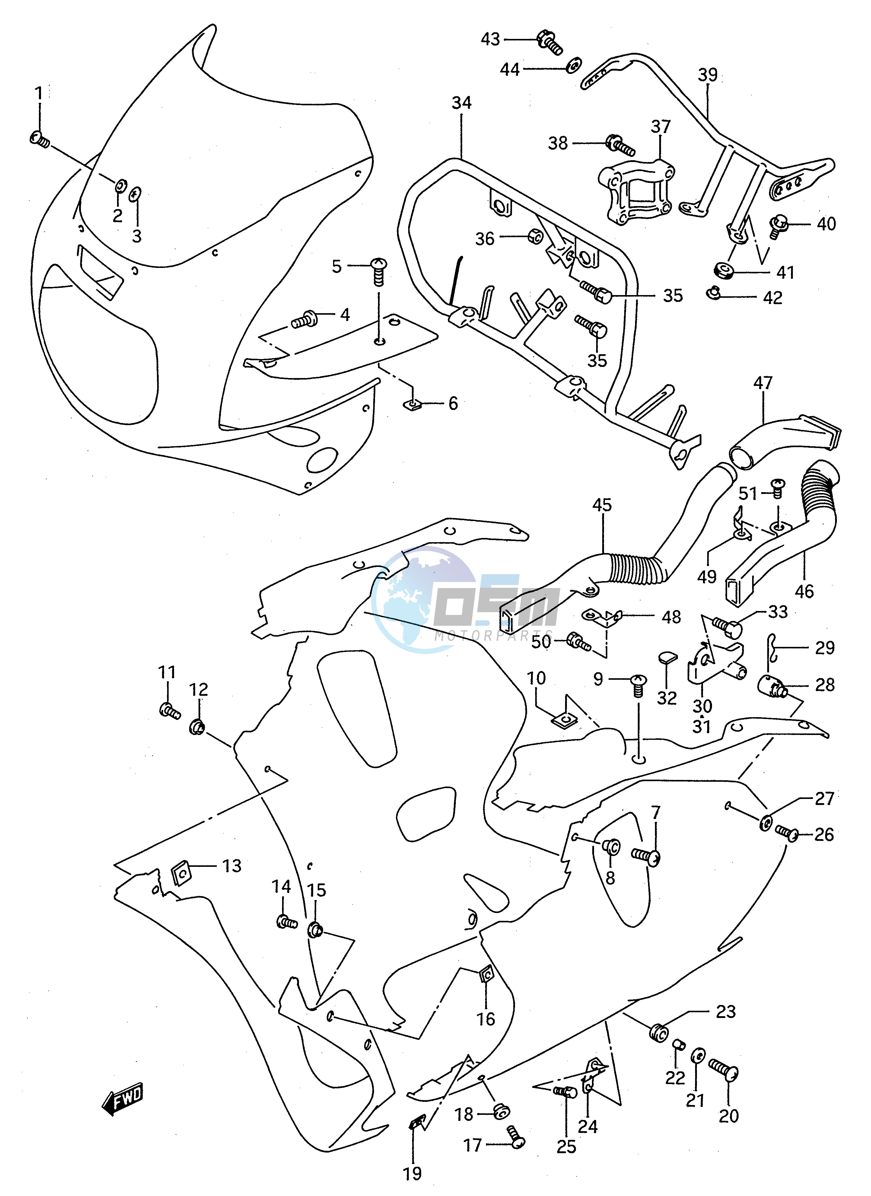 INSTALLATION PARTS (MODEL N P)