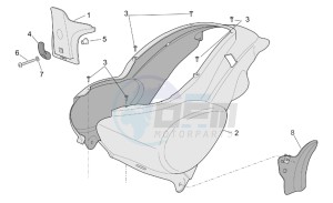 Scarabeo 50 Di-Tech drawing Rear body I