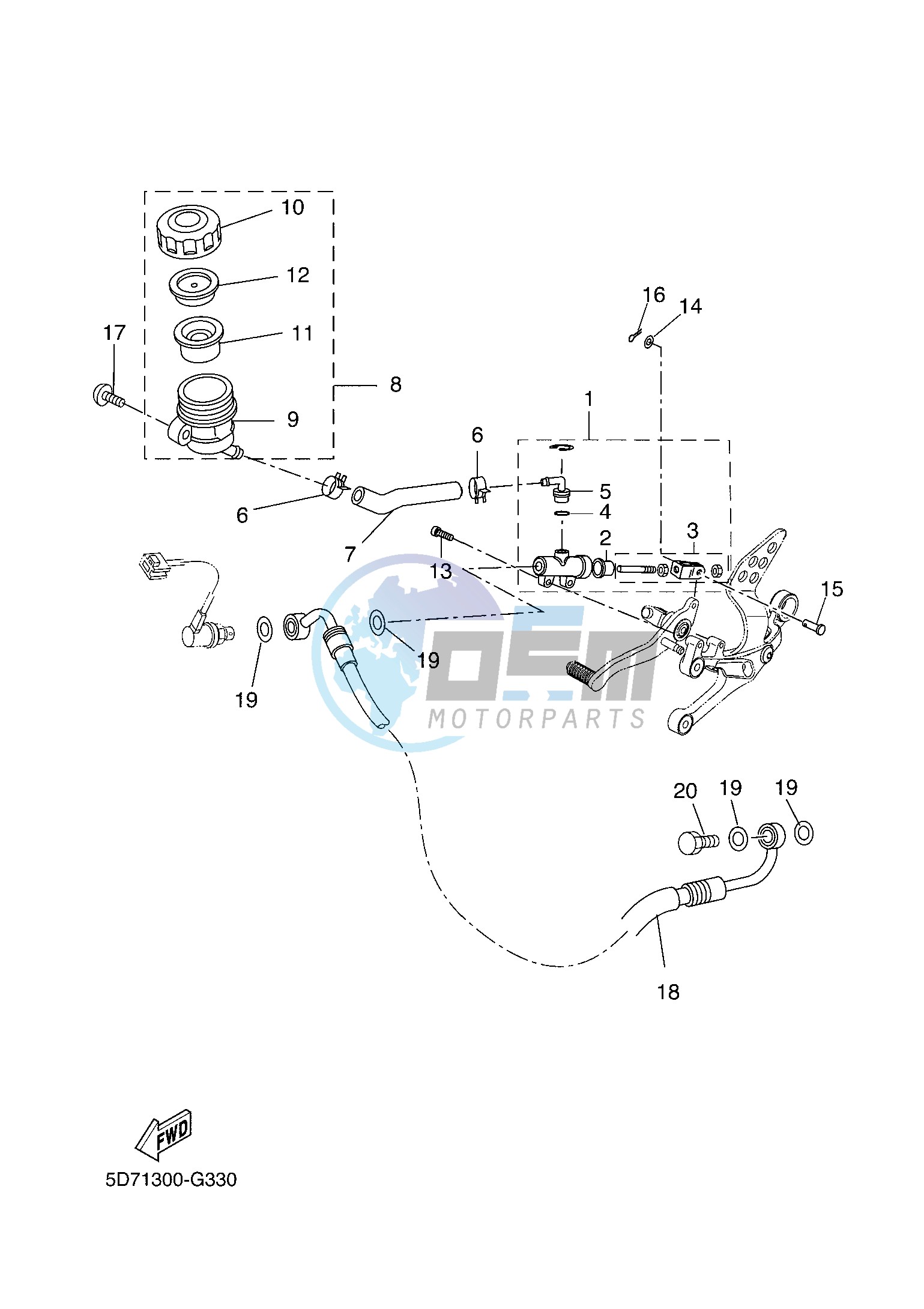 REAR MASTER CYLINDER