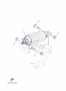 MT-07 MTN690 (BAT8) drawing REAR SUSPENSION