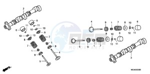 GL1800G GOLDWING 2ED drawing CAMSHAFT/VALVE