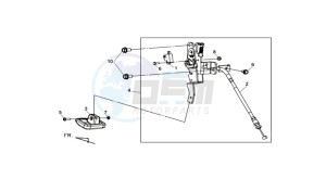 MAXSYM 400 EFI drawing PARK LEVER