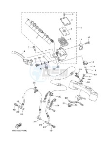 MT07 700 (1WSG) drawing FRONT MASTER CYLINDER