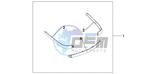 CHROME TRUNK MOUL