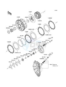 ZX 600 P [NINJA ZX-6R] (7F-8FA) P8FA drawing CLUTCH