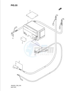 AN400Z drawing BATTERY (AN400AL1 E24)