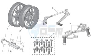 RSV 1000 Tuono drawing Acc. - Cyclistic components