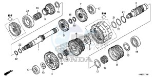 TRX680FAE TRX680 Europe Direct - (ED) drawing TRANSMISSION