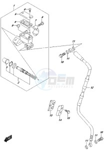 RM-Z250 drawing FRONT MASTER CYLINDER