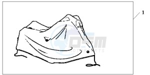 CBF1000 drawing BODY COVER XL HONDA LOGO