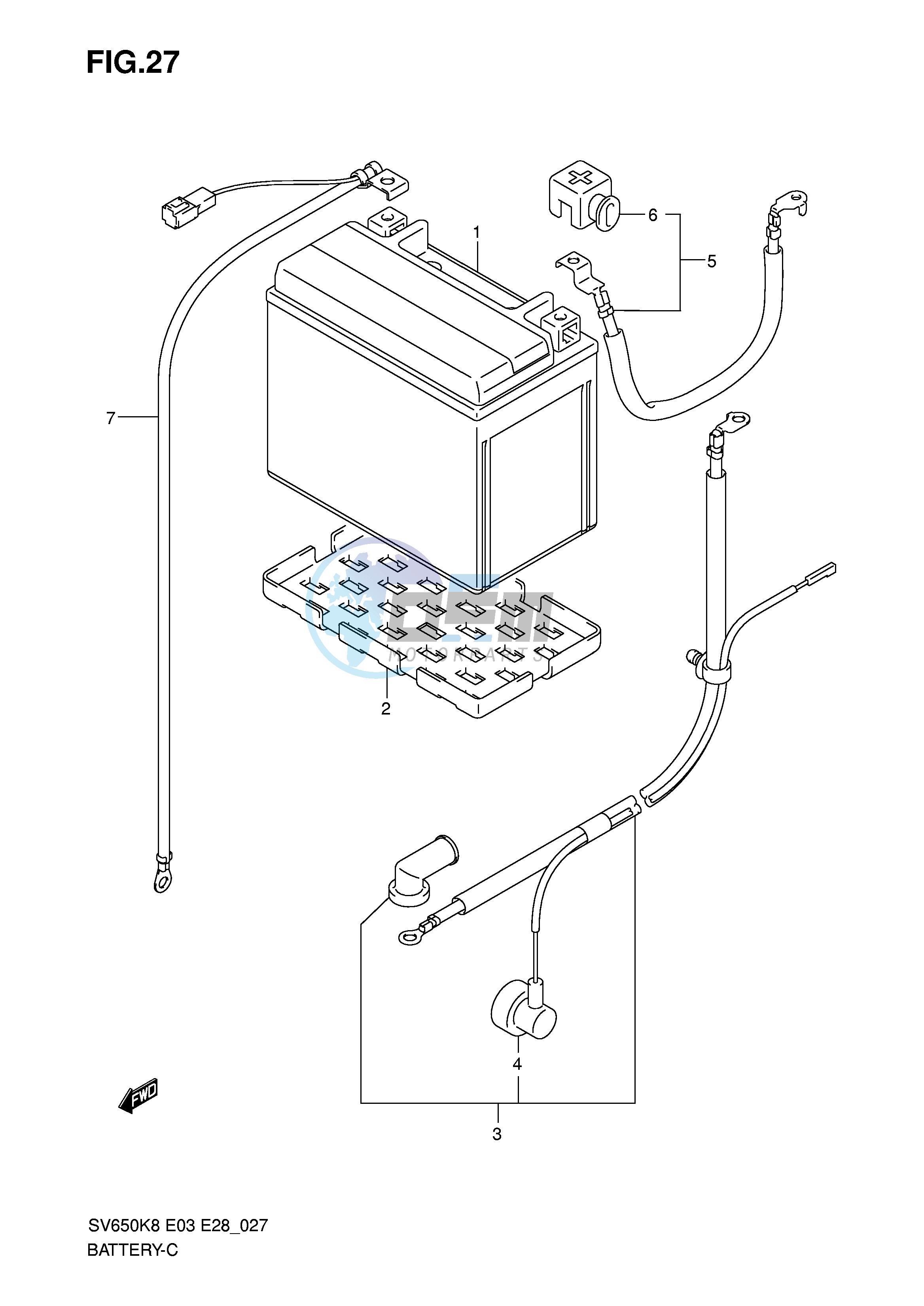 BATTERY (SV650 SV650S)