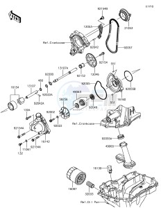 NINJA ZX-10R ZX1000SHF XX (EU ME A(FRICA) drawing Oil Pump