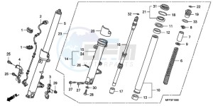 CB1300SA9 SI / ABS BCT MME TWO - (SI / ABS BCT MME TWO) drawing FRONT FORK