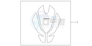 CBR1000RRB drawing TANK PAD TULI P SHAPE