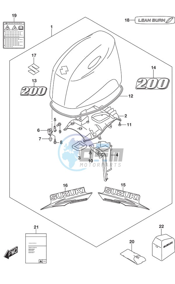 Engine Cover (White)