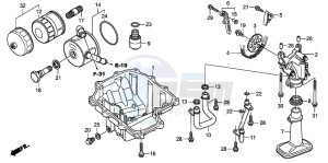 CBR600RR drawing OIL PAN/OIL PUMP