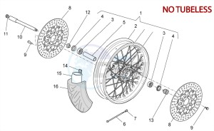 Bellagio 940 drawing Front wheel I