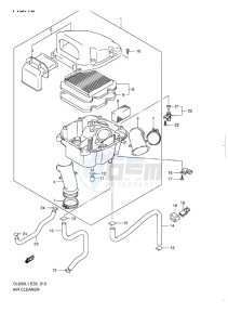 DL650 ABS V-STROM EU-UK drawing AIR CLEANER