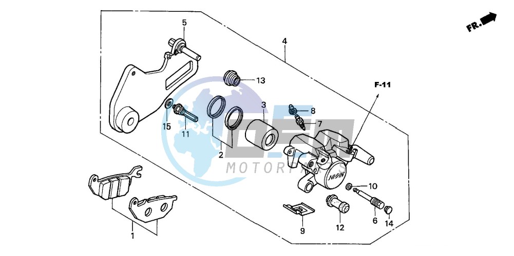 REAR BRAKE CALIPER