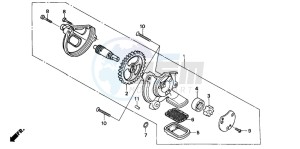 CB250 drawing OIL PUMP