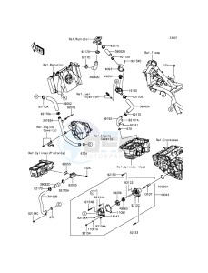 NINJA 300 EX300AEFA XX (EU ME A(FRICA) drawing Water Pipe(-EX300AEA39567)