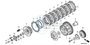 NC700XAD NC700X ABS Europe Direct - (ED) drawing CLUTCH (NC700X/XA)