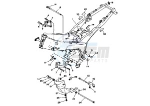 TDM 850 drawing FRAME