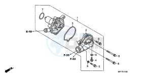 XL700V9 UK - (E / MKH) drawing WATER PUMP