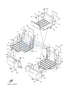 YXC700E YXC70VPHG VIKING VI EPS CAMO (B855) drawing STAND & FOOTREST 2