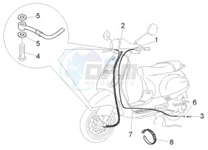 LX 150 drawing Transmissions-brake piping