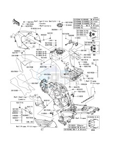 KRF 750 F [TERYX 750 4X4 NRA OUTDOORS] (F8F) C8F drawing FUEL TANK