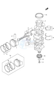 DF 150 drawing Crankshaft